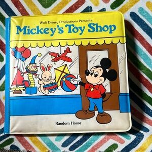 Vintage 1984, Mickey's Toy Shop Random House Disney Bubble Book